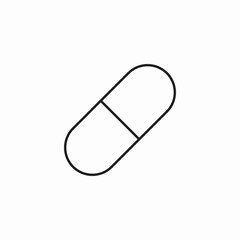 medical capsule icon sign vector