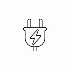 plug energy supply icon sign vector