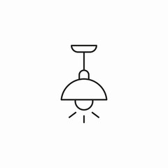 room lights icon sign vector