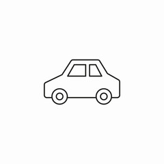 small vehicle car icon sign vector