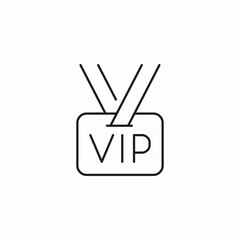 vip medal icon sign vector