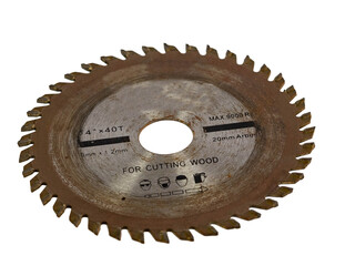 Multi-Purpose Cutting Disc for Wood and Other Materials on Transparent Background