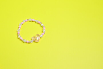 Jewelry for kid girl, colorful accessories, bracelet and ring