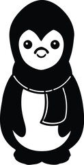 Obraz premium funny cartoon penguin