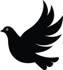 Fototapeta premium silhouette of dove