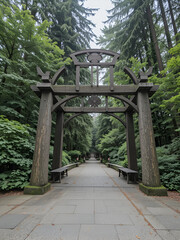 Lumberman's Arch, Stanley Park, Vancouver, British Columbia, Can