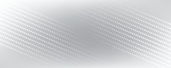Dot white gray wave light technology texture background vector