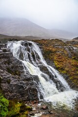 Glencoe Waterfall, Glencoe Valley, Argyll, Highlands, Scotland, UK