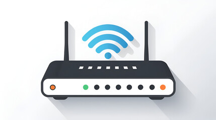 Problem modem connection - Flat minimal icon