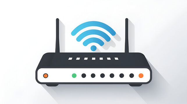 Problem modem connection - Flat minimal icon