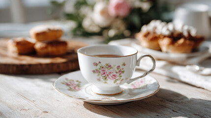 beautiful and elegant porcelain tea set featuring intricately designed cups and plates perfect for afternoon tea