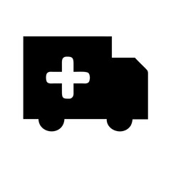 Fototapeta premium Ambulance icon vector illustration