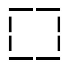 Border none icon vector illustration