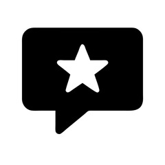 Starred message icon vector illustration