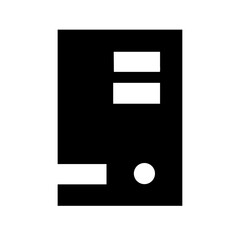 System unit icon vector illustration