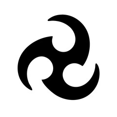 Tribal triskele icon vector illustration