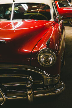 American Oldtimer Car Hudson Hornet. Retro car show Saint-Petersburg, Russia, 26 may 2022. 