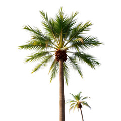 palm tree isolated on white