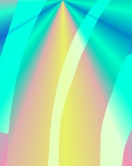 Soft wave gradient with pastel tones of blue, yellow, and pink in a fluid abstract style