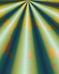 Yellow and green burst gradient with smooth wave light and modern futuristic style