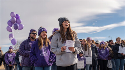 heartfelt community gathering to support individuals with epilepsy on purple day