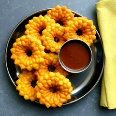 Fafda is a fried crispy crunchy tasty snack made with gram flour, laced with carom seeds and black pepper. It is a popular Gujarati vegan snack. Jalebi is one of the most popular desserts from india.