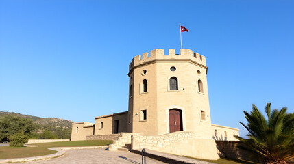 Tzannetakis tower, a magnificent traditional fortified mansion that was built in 1829 and now it houses a small museum to retrace the history of Mani. In Cranai (also Marathonisi) island, Gythio, Mani