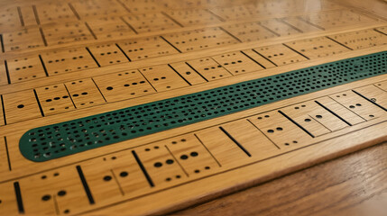 Cribbage Board Close Up