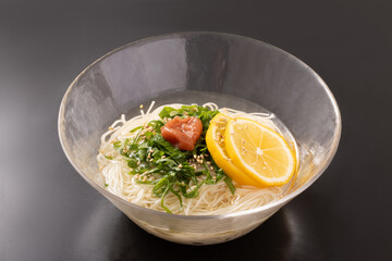 梅しそ　レモン　そうめん