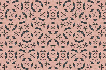 Seamless Graphic Texture Cloth Textile Endless Art Perspective Design Visual Decoration Wallpaper Tile Luxury Digital Geometric Fabric Interior Background Fashion Symmetric Shape Template Pattern.