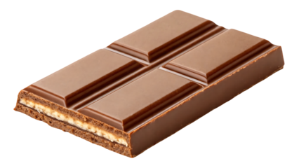 opened kit kat chocolate bar  isolated on white background or transparent background, png cut out, ready to bring joy to any space