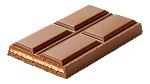 opened kit kat chocolate bar  isolated on white background or transparent background, png cut out, ready to bring joy to any space