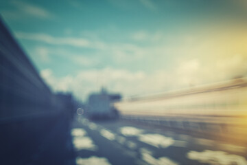高速道路のぼかし風景