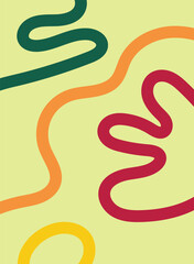 Obraz premium Design line rope abstract unique minimalist