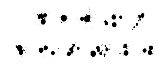 Grunge Brush Strokes on Black Colour