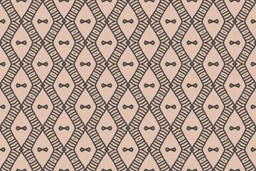 Seamless Graphic Texture Cloth Textile Endless Art Perspective Design Visual Decoration Wallpaper Tile Luxury Digital Geometric Fabric Interior Background Fashion Symmetric Shape Template Pattern.