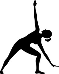  Yoga Poses Silhouette Vector | Meditative Exercise Clipart | EPS Line Art Illustration