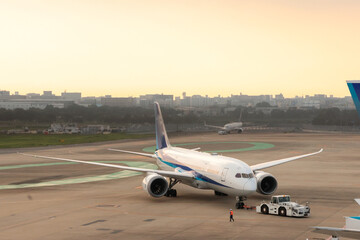 airplane at the airport