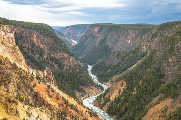 Views of the Grand Canyon of Yellowstone