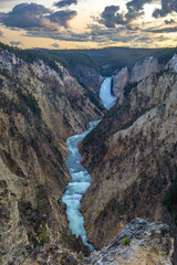 Lower Falls from Artist Point in Yellowstone
