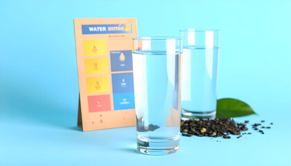 Colorful Water Filtration Setup