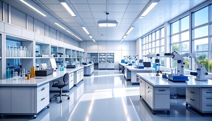 Modern laboratory interior