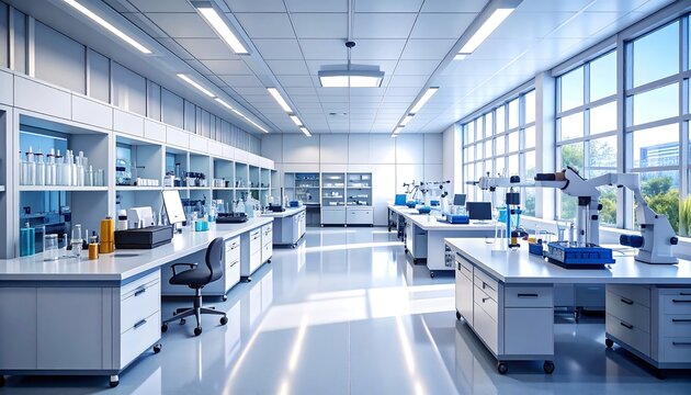 Modern laboratory interior