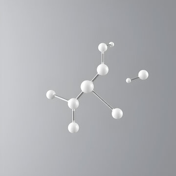 methylisothiazolinone molecule 3d, molecular structure, ball and stick model, structural chemical formula biocides
