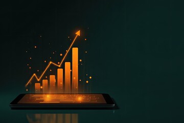 Digital growth chart displayed on a tablet