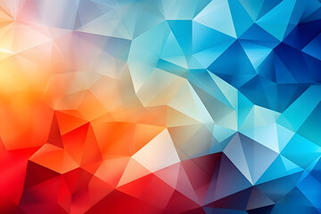 Colorful geometric abstract background with triangles