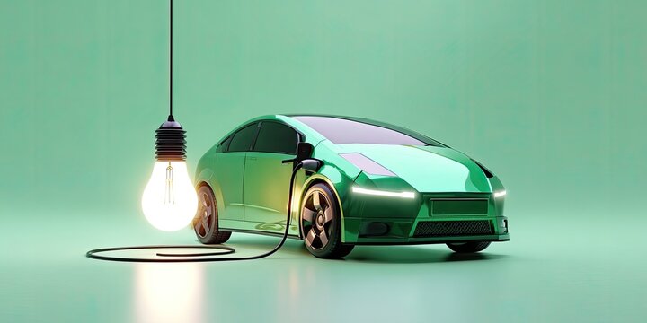 Electric vehicle charging with a lightbulb