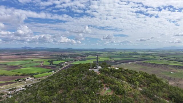 Aerial footage of Mt Inkerman Queensland, Australia