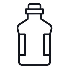 Drink or bottle icon design for beverage and container graphics