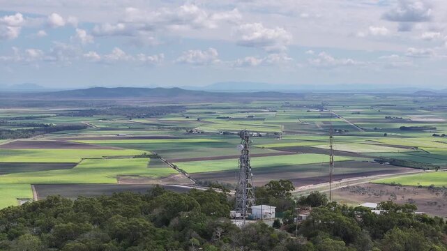 Aerial footage of Mt Inkerman Queensland, Australia
